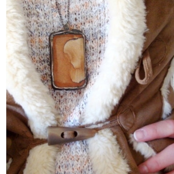 Handcrafted Sandstone Necklace, Handmade Necklace. - Picture 4 of 8